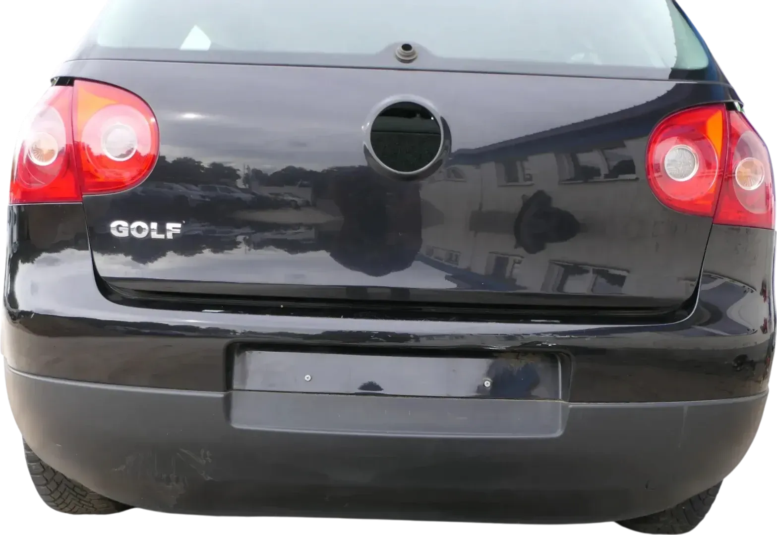VW Golf 5 1K Limousine Stoßstange hinten Heckstoßstange schwarz LC9Z - Bild 1