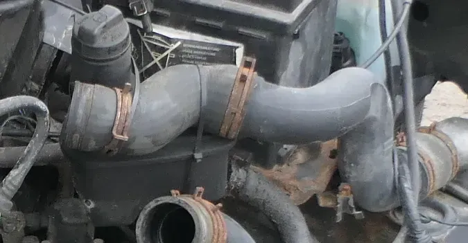 VW Golf 3 1H 1E Turbolader Schlauch Leitung Rohr Druckrohr 1.9 TDI 1E0145844B - Bild 1