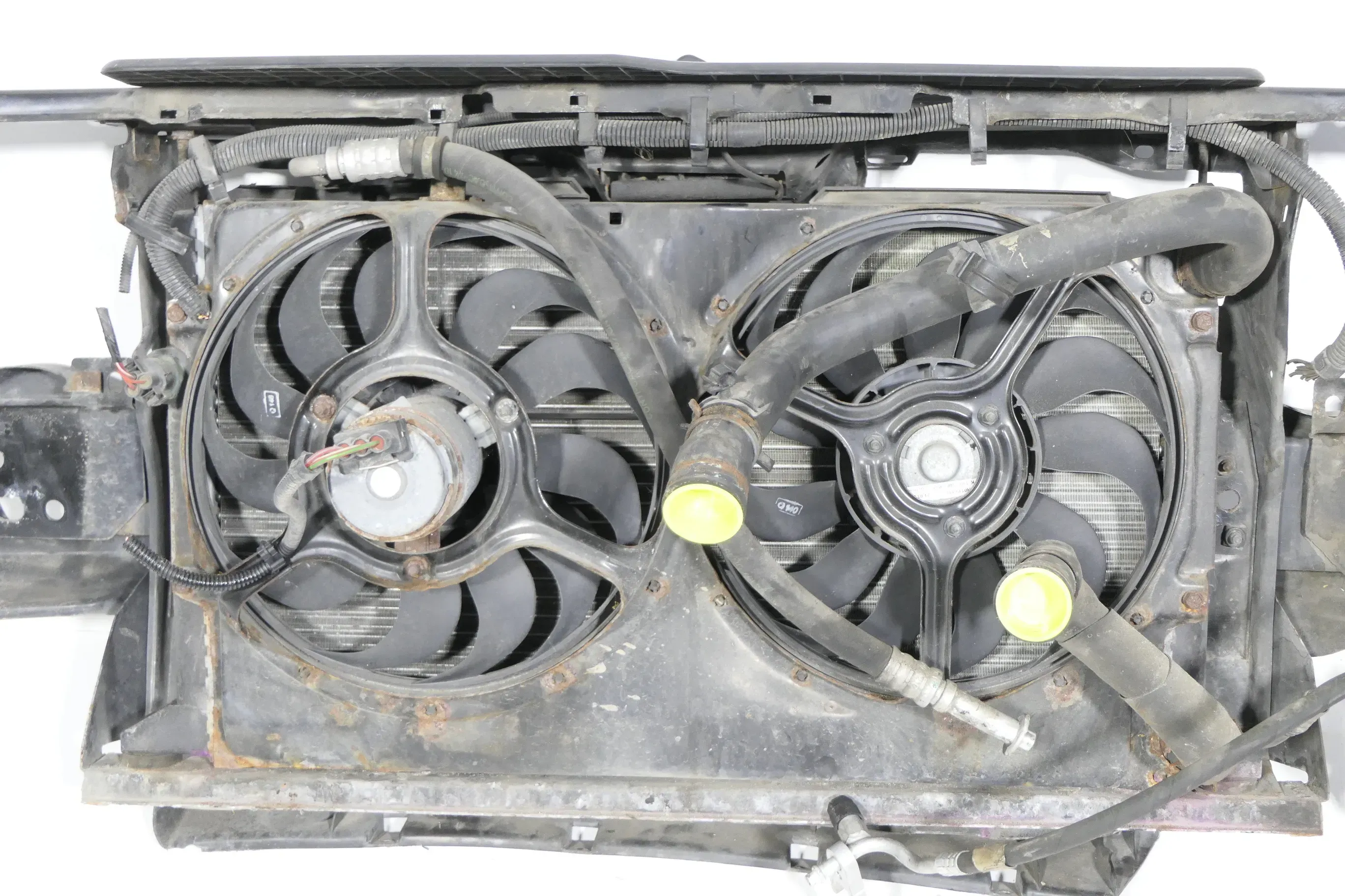 Golf 3 1H 1E Cabrio 4 Lüfterzarge Lüfter Kühlerlüfter Klima Doppellüfter - Bild 1