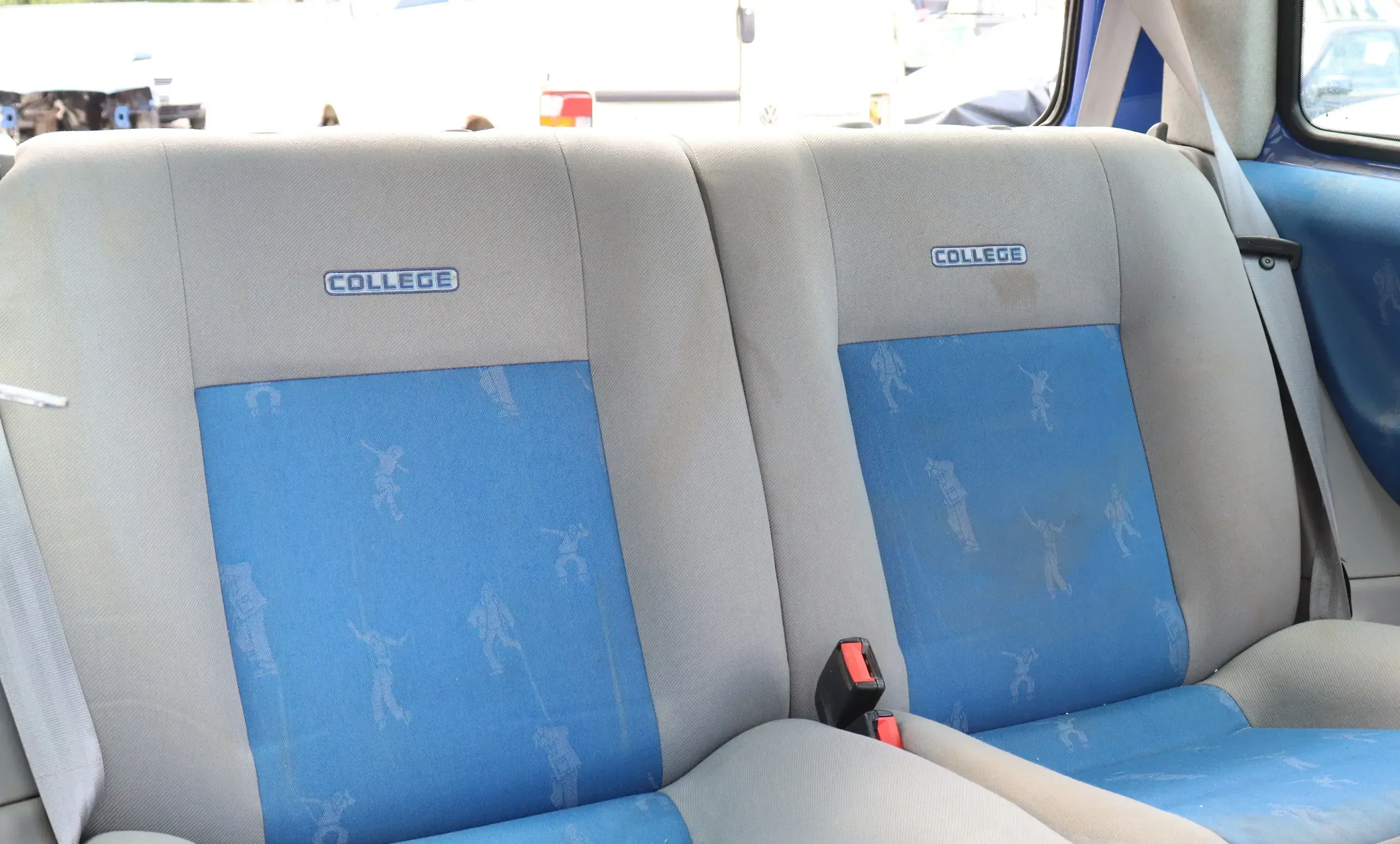 VW Lupo Seat Arosa Sitz Rückbank nur Lehne Sitze College grau + Kopfstützen - Bild 1