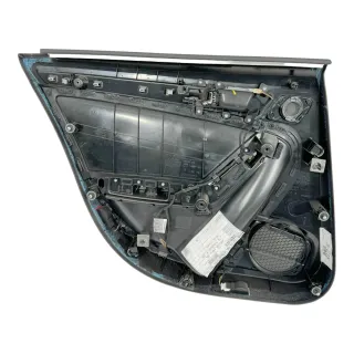 1x A4 8K B8 Türverkleidung Verkleidung Tür hinten rechts schwarz schwarz K-Leder - Bild 5