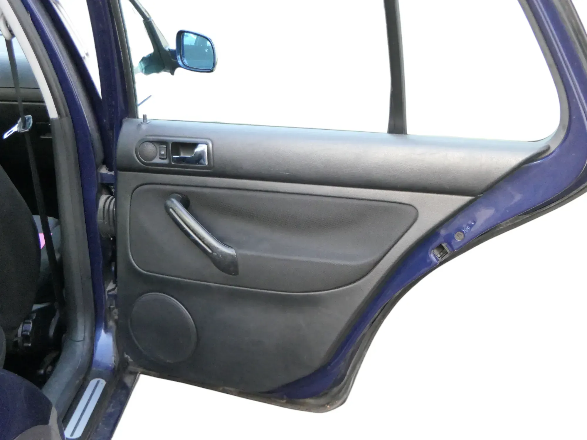 1x VW Golf 4 1J Limousine Türverkleidung Verkleidung Tür hinten rechts schwarz - Bild 1