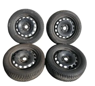 4x Audi A4 8E A6 4B Felgen 205/55 R16 91H Winterreifen Reifen 4-8mm - Bild 1