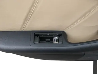1x A6 4B Türverkleidung Verkleidung Tür hinten links Leder onyx / vanille Bose - Bild 5