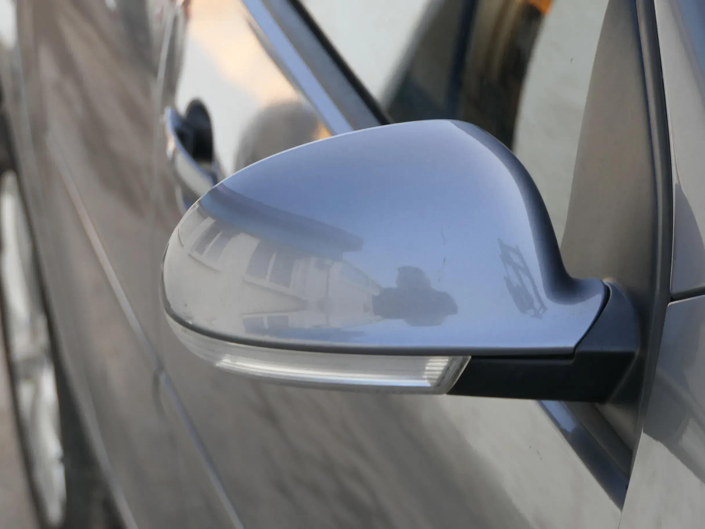 Golf 5 1K Spiegel Außenspiegel rechts grau LA7T memory Leuchte Umfeld anklappbar - Bild 1