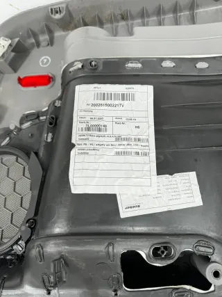 VW Touran 1x Türverkleidung Verkleidung Tür hinten links Griff Öffner - grau - Bild 6