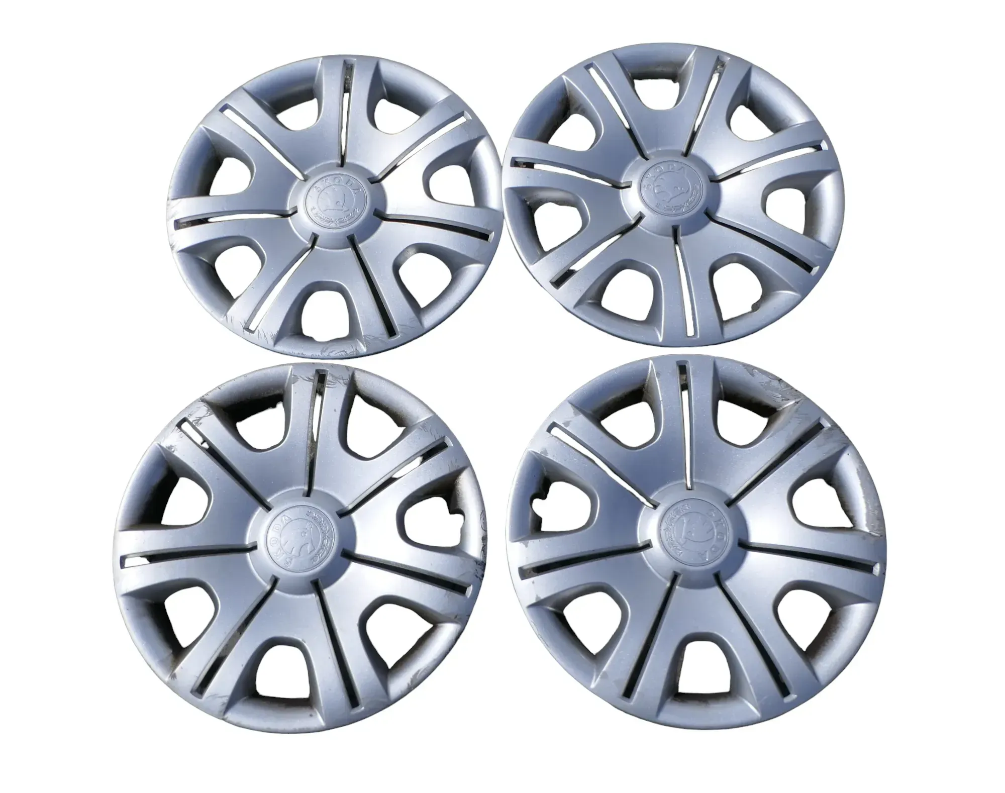 4 x Stück Original Skoda Fabia 5J Radzierkappe Radkappe 14 Zoll 5J0601147F - Bild 1