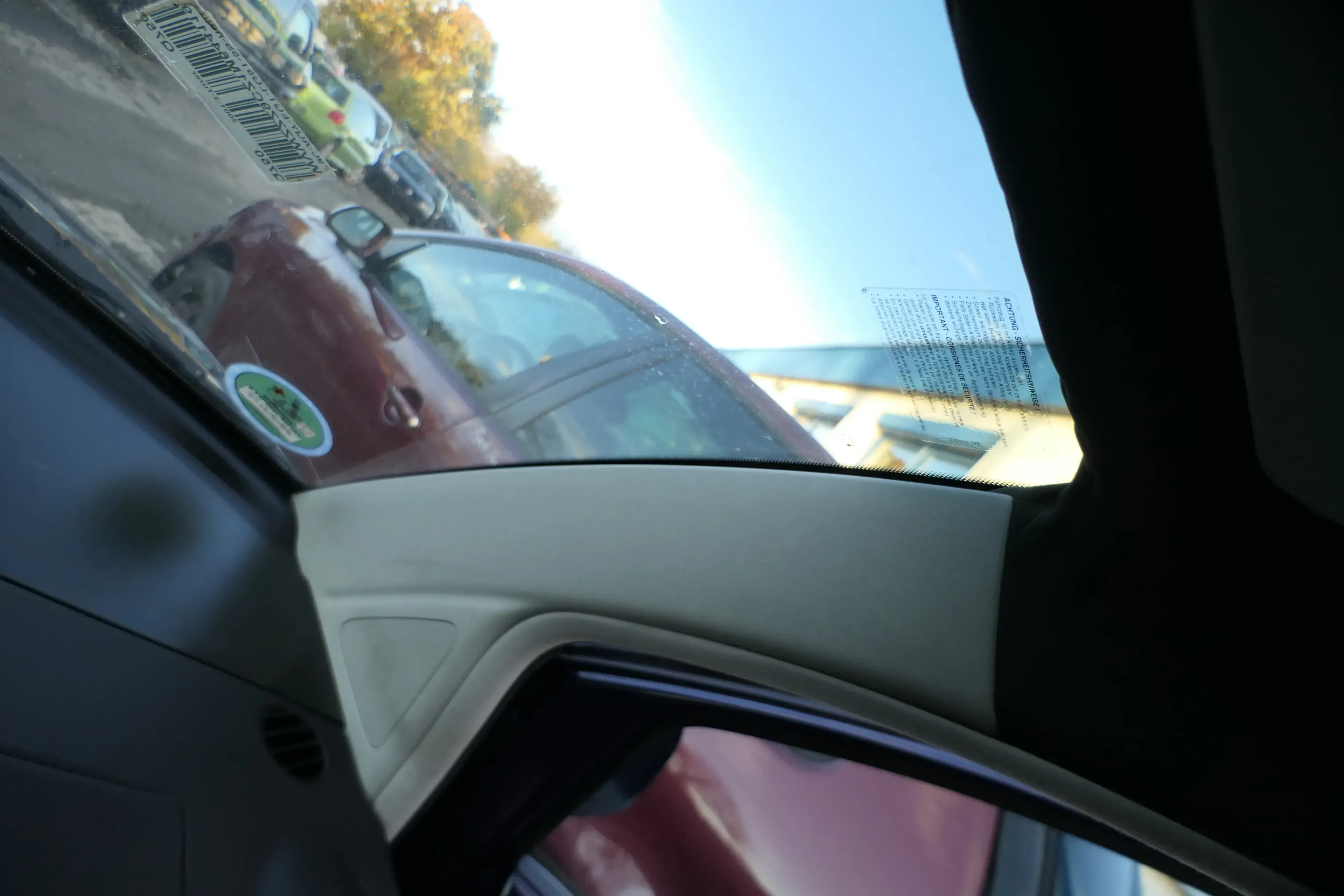 VW Beetle 9C A-Säulen Verkleidung vorne rechts oben Abdeckung grau Lautsprecher - Bild 1