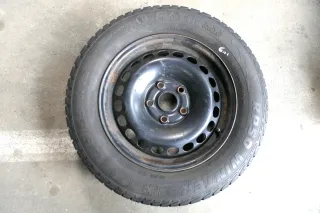 VW Golf 6 Caddy 2K 195/65 R15 91T Winterreifen M+S Felgen Reifen M&S ca. 6mm - Bild 5