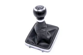 VW Passat 3C 6-Gang Schaltknauf Schaltsack Schaltung Schaltknüppel original schw - Bild 1