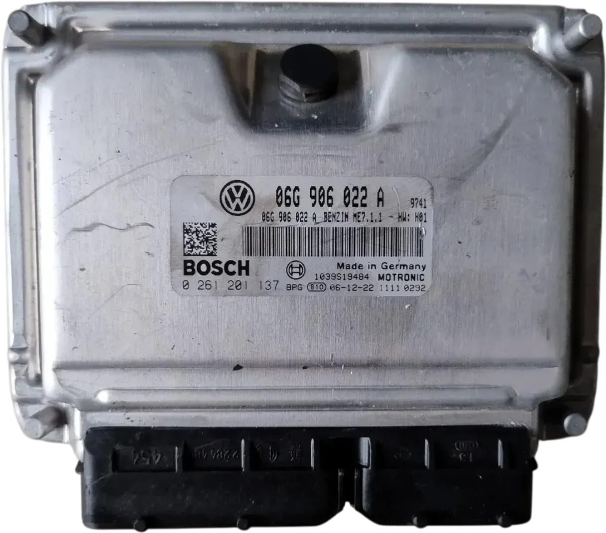 VW Caddy 2K Steuergerät Erdgas Gas Benzin BSX Motor 06G906022A Motorsteuergerät - Bild 1