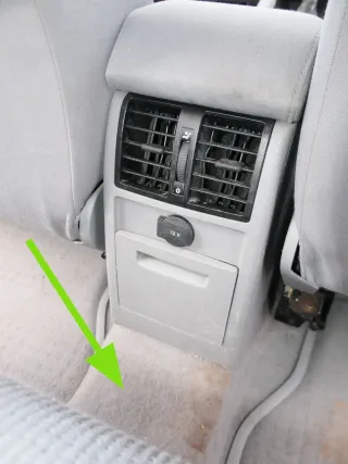 VW Caddy 2k Teppich Innenraumteppich Innen hinten Boden Bodenbelag grau - Bild 2