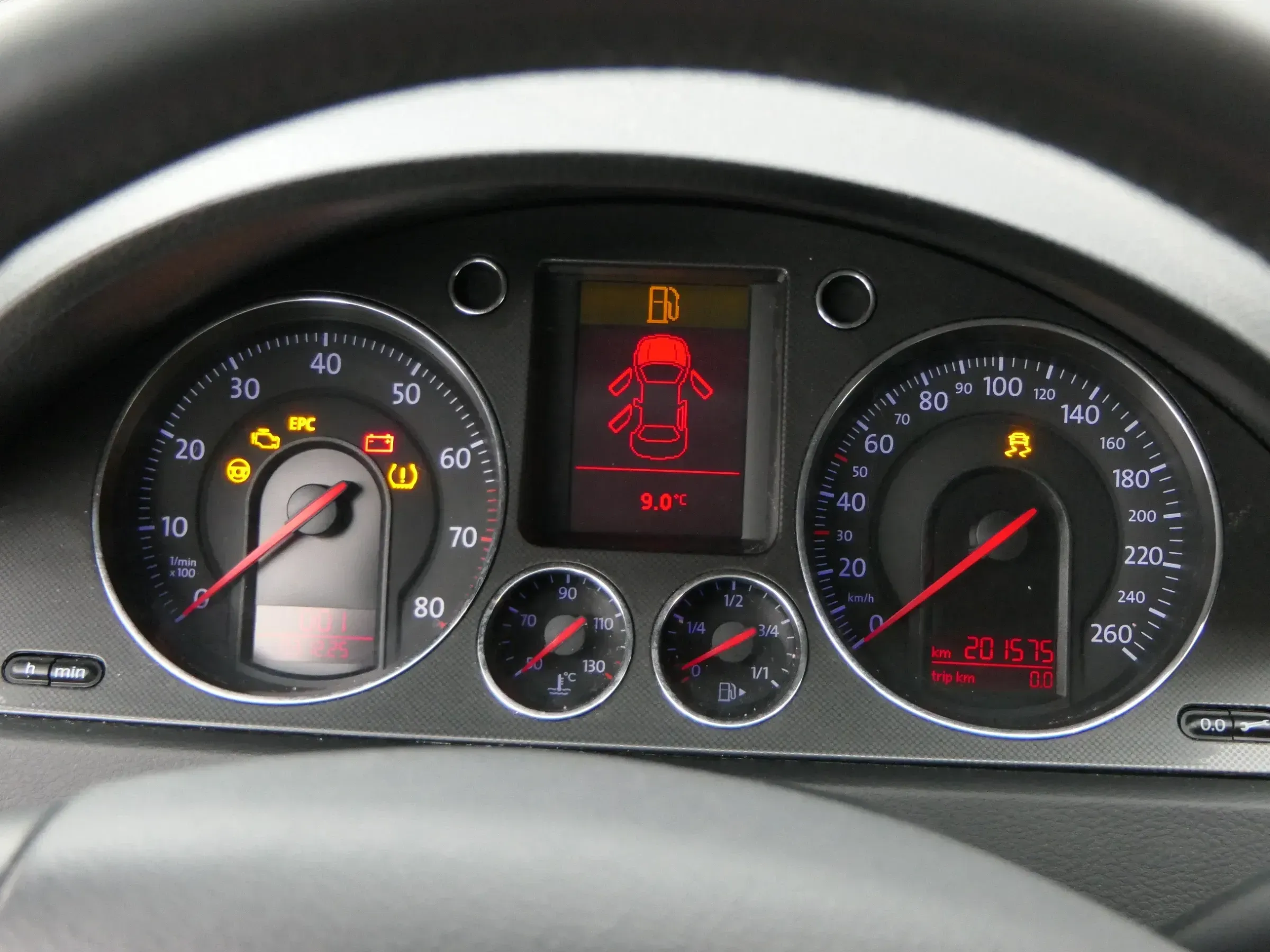 VW Passat 3C Tacho Tachometer 201.000km 3C0920870T Benzin BLF BVY - Bild 1