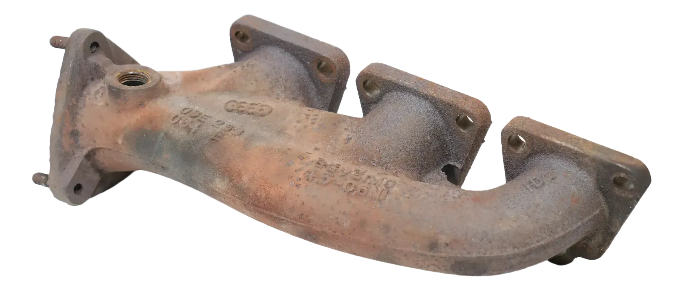 Audi A4 8E A6 4F Krümmer Abgaskrümmer rechts 06E253032B AUK BKH 6 Zylinder - Bild 1