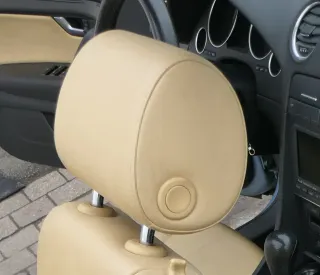 A4 8H Cabrio 8E B6 B7 Kopfstütze vorne rechts Leder anisgelb gelb Perlnappaleder - Bild 2