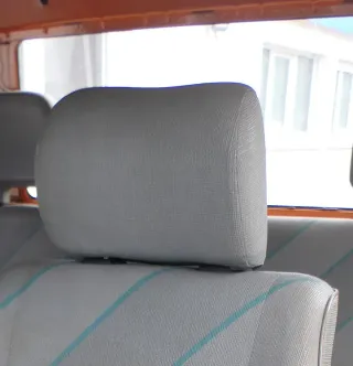 1x VW T4 Sitz vorne links oder rechts Kopfstütze Kopfstützen grau - Bild 1