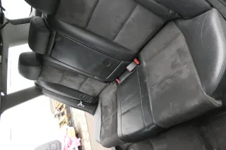 Audi A4 B6 B7 8E Avant Sitz Rückbank Rücksitzbank hinten Leder schwarz Alcantara - Bild 7