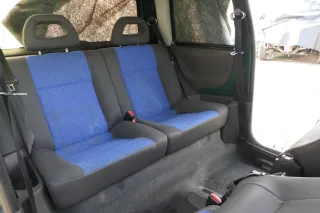VW Lupo Seat Arosa Sitz Rückbank Sitzfläche Sitze mit Kopfstützen blau schwarz - Bild 3
