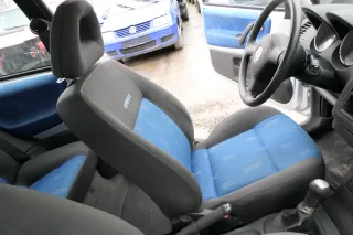 Arosa Lupo Sitz vorne links Fahrersitz Höhenverstellung schwarz College blau - Bild 6