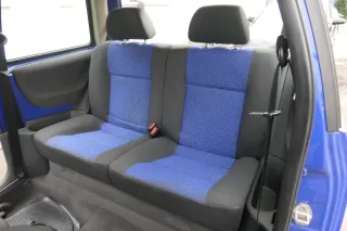 VW Lupo Seat Arosa Sitz Rückbank Sitzfläche Sitze mit Kopfstützen blau schwarz - Bild 1
