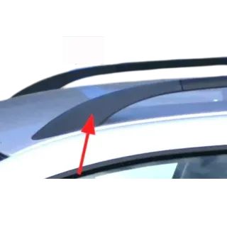 1x VW Golf 4 Kombi Dachreling Reling Dach schwarz NUR Abdeckung vorne links - Bild 1