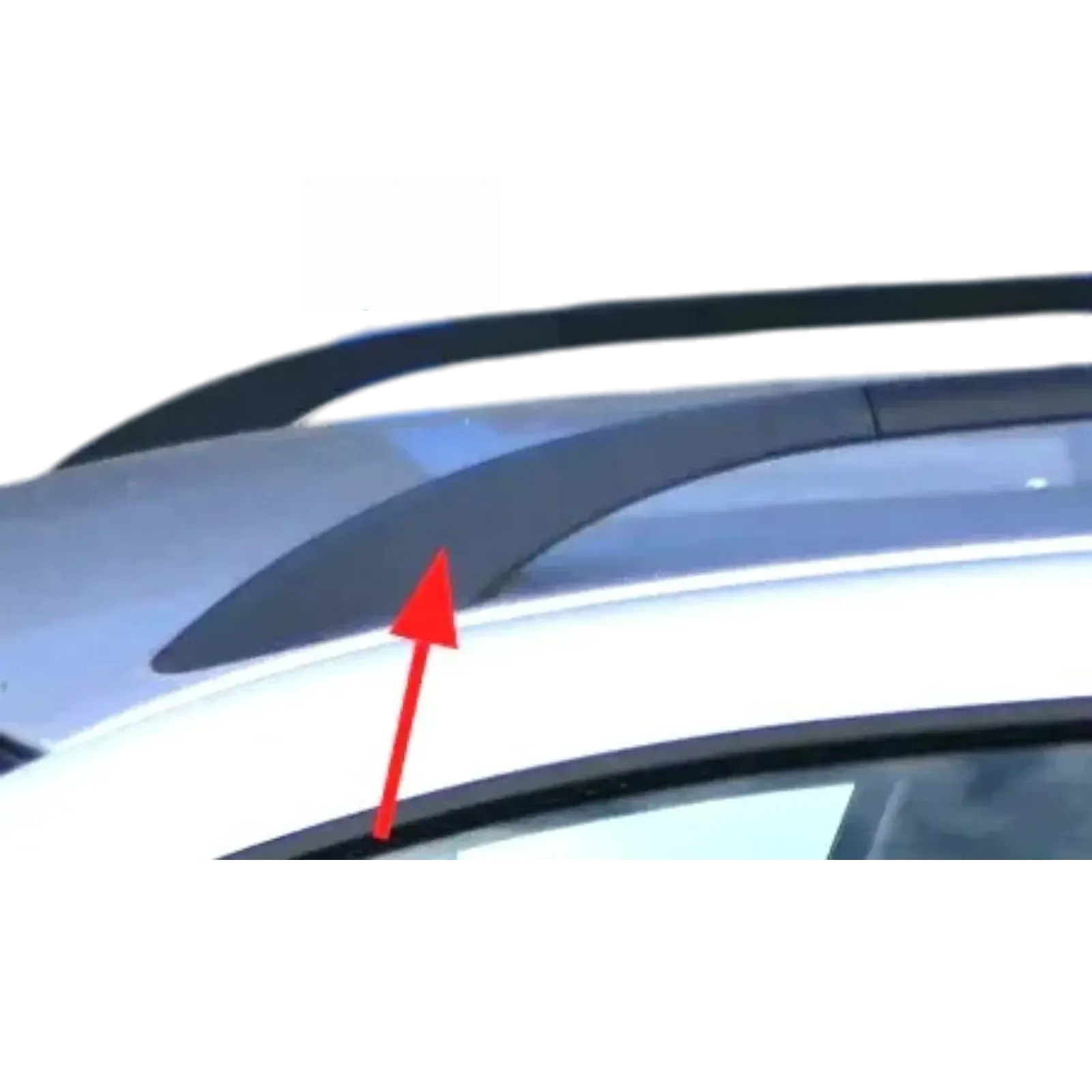 1x VW Golf 4 Kombi Dachreling Reling Dach schwarz NUR Abdeckung vorne links - Bild 1