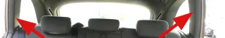 2x A4 8K C-Säulen Verkleidung rechts + links hinten Abdeckung oben schwarz - Bild 3