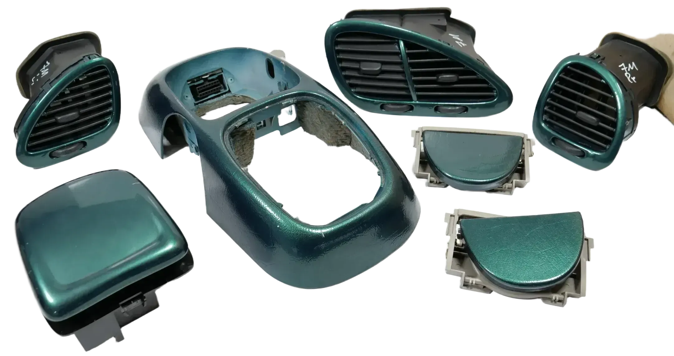 VW Sharan 7M Lüftungsdüse Düse Aschenbecher Dosenhalter Set lackiert LC6P - Bild 1