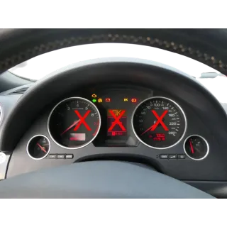 A4 8H Cabrio KEIN Tacho Abdeckung um Tachometer Verkleidung schwarz soul Blende - Bild 1