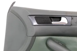 1x Audi A6 4B Türverkleidung Verkleidung Tür vorne rechts Leder grün farngrün - Bild 6