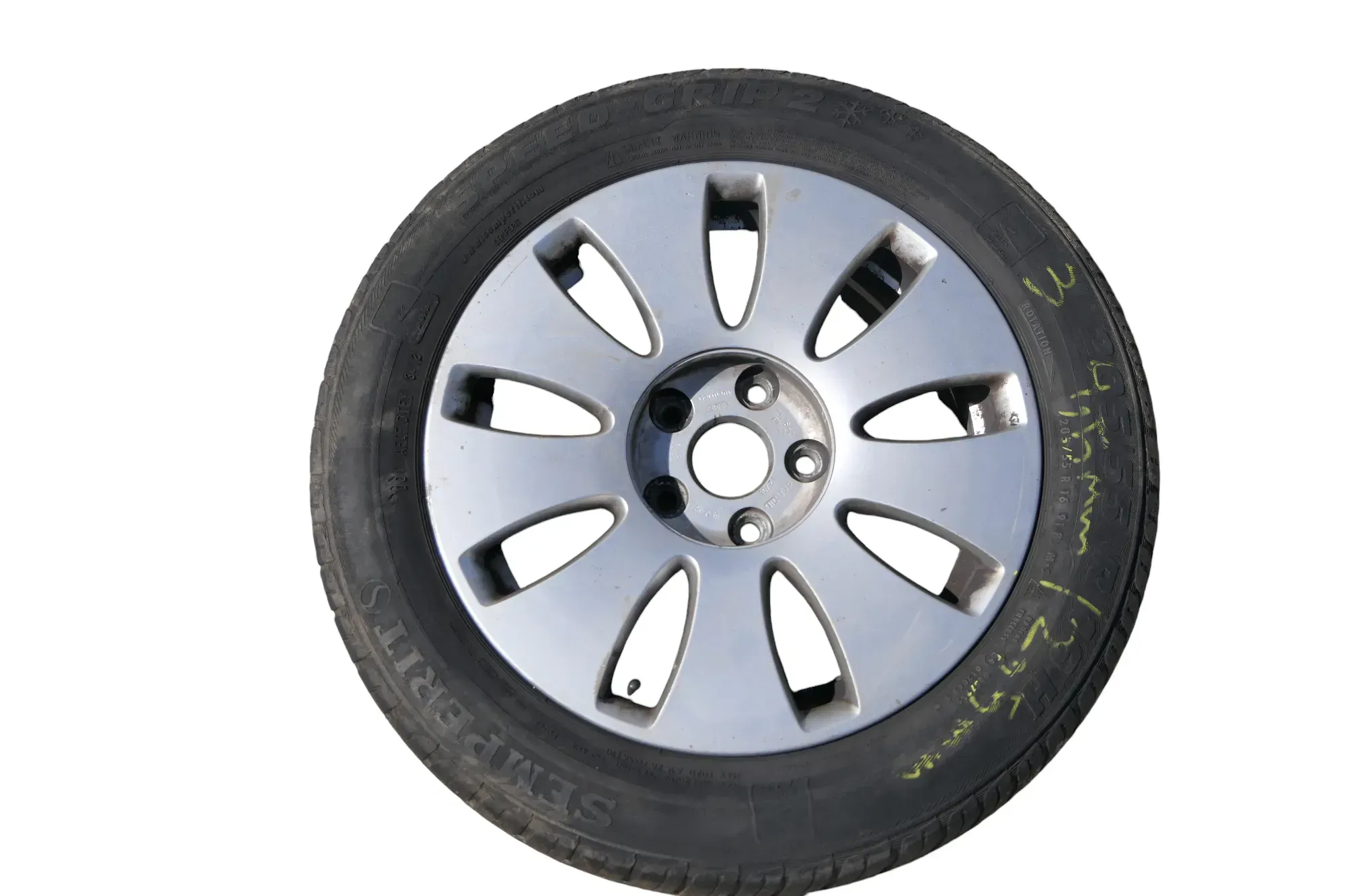 1x A4 8E A6 4B Alufelgen 205/55 R16 Reifen Felgen 8E0601025AE Alu - Bild 1