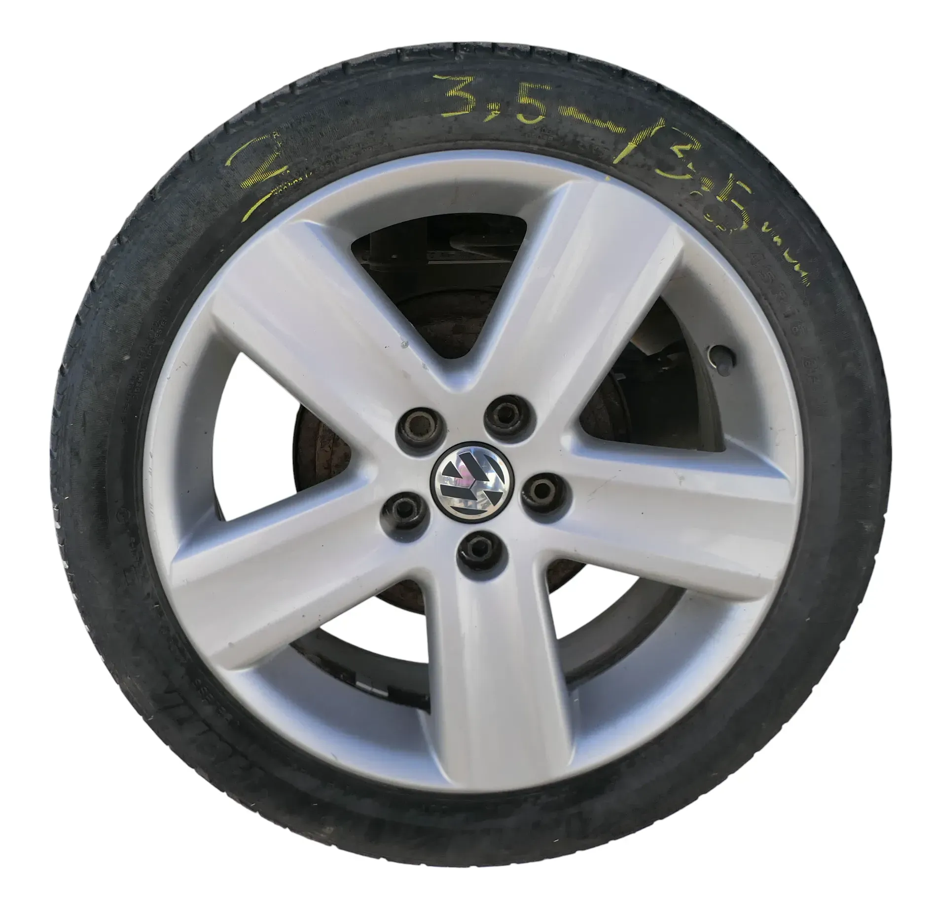 1x Felge Alufelge original VW Polo 9N 9N3 6jx16 H2 ET43 6Q0601025S     2 - Bild 1