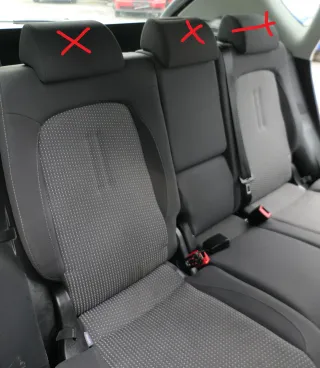 Altea 5P XL Sitz Sitze hinten Rückbank Rücksitzbank 3 Punkt Lehne venusgrau - Bild 2