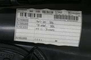1x A4 8K B8 Türverkleidung Verkleidung Tür hinten rechts schwarz - Bild 4