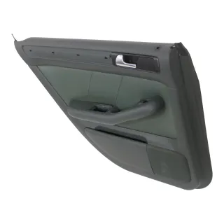 1x Audi A6 4B Türverkleidung Verkleidung Tür hinten links Leder grün farngrün - Bild 2