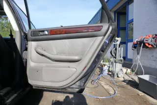 4x A6 4B Türverkleidung Verkleidung Tür vorne hint links rechts Leder grau swing - Bild 7