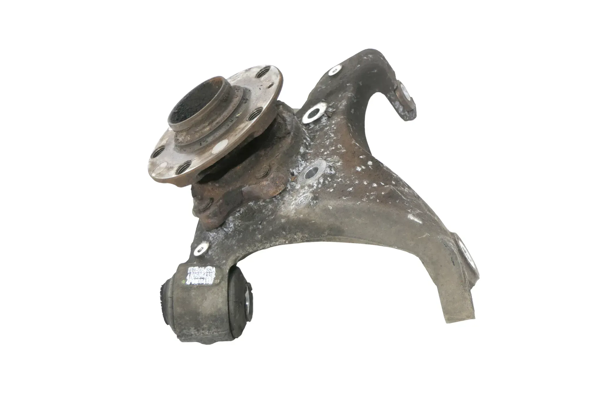 Audi A4 8E A6 4F Quattro Allrad Achsschenkel Radlagergehäuse hinten links 8E050 - Bild 1