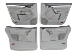 VW Touran 4x Türverkleidung Verkleidung Tür vorne +hinten links grau - Bild 1