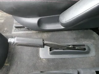 VW Sharan 7M Galaxy WGR Handbremse Feststellbremse Verkleidung Abdeckung Leder - Bild 2