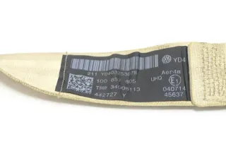 VW Eos 1F Gurt 1Q0857805 UHQ hinten links beige besch - Bild 2