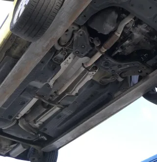 VW Polo 9N Ibiza 6L Auspuff Mittelschalldämp hinten 1,2 AWY AZQ BMD BME Hosenroh - Bild 2