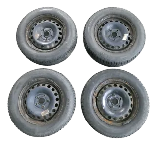 VW Golf 6 Touran 1T 195/65 R15 91T Winterreifen M+S Felgen Reifen M&S 2x8mm 2x5m - Bild 1