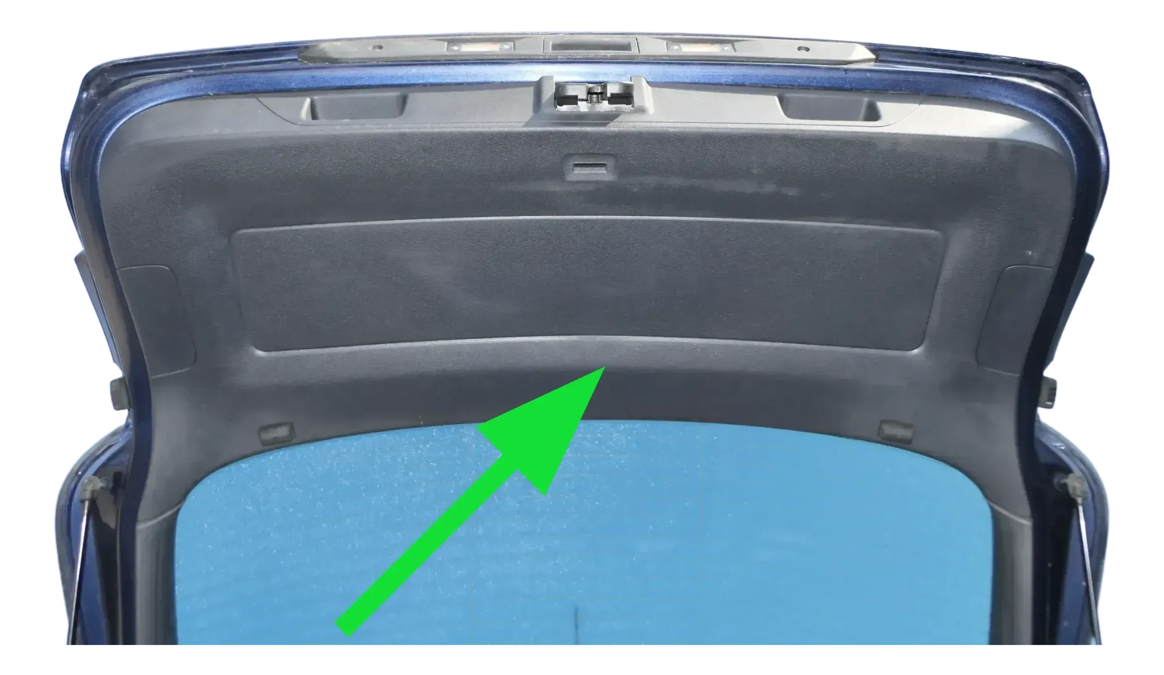 VW Tiguan 5N Heckklappenverkleidung Verkleidung Heckklappe anthrazit schwarz - Bild 1