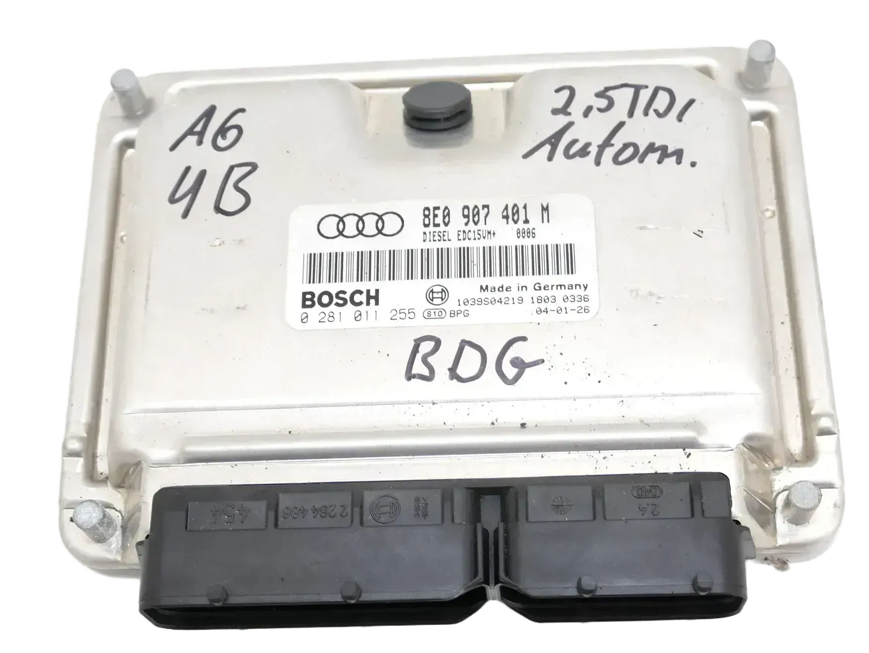 Audi A4 A6 Motorsteuergerät Steuergerät 8E0907401M 2.5 TDI BDG Motor 120kw - Bild 1