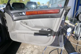 4x A6 4B Türverkleidung Verkleidung Tür vorne hint links rechts Leder grau swing - Bild 8