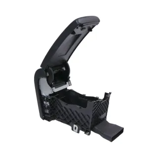 VW Passat 3C Mittelarmlehne Armlehne Fach Deckel Leder schwarz - Bild 2