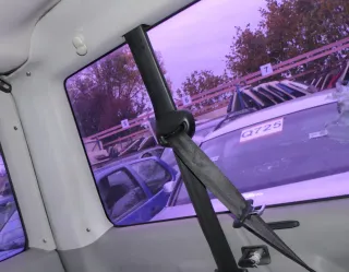 VW T4 D-Säulen Verkleidung links hinten oben grau Abdeckung Caravelle Multivan - Bild 2