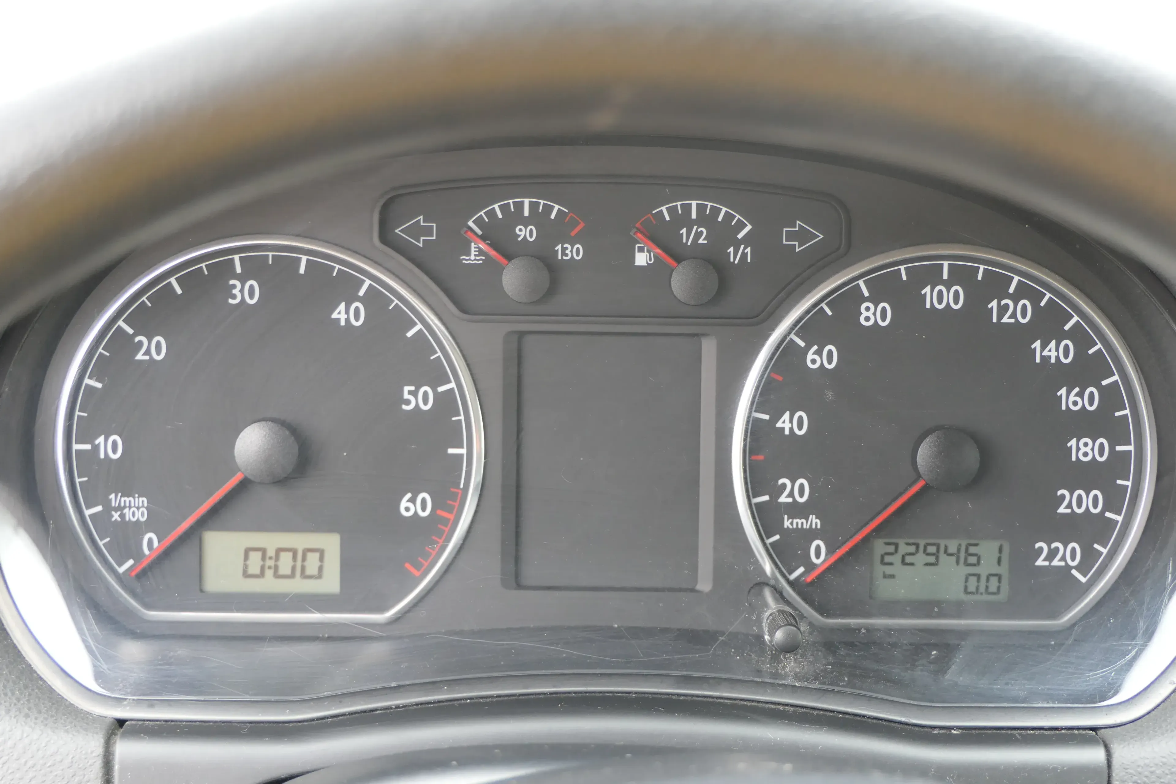 VW Polo 9N Tacho Tachometer Kombiinstrument 229.000km 6Q0920801P 1,2 47kw 40kw - Bild 1