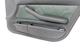 1x Audi A6 4B Türverkleidung Verkleidung Tür vorne rechts Leder grün farngrün - Bild 7