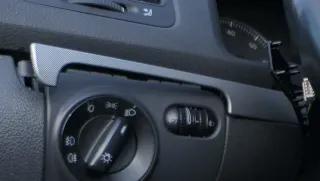 VW Golf 5 1K Verkleidung Abdeckung Dekor silber links + rechts netzoptik silber - Bild 3